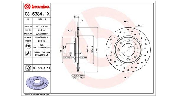 MAGNETI MARELLI Тормозной диск 360406018302